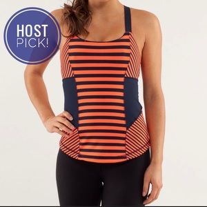 Lululemon Work It Out Sea Stripe Tank
